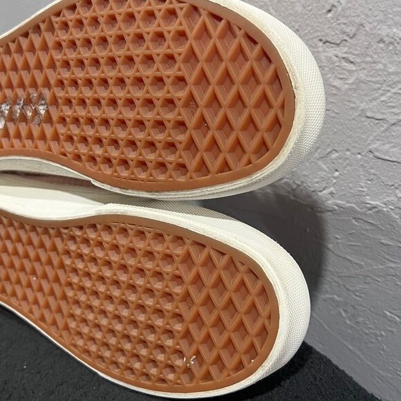 🔥 Vans Old Skool Woven Check Spanish Villa Suede Canvas Shoes Women Sz 10 - EUC - Picture 10 of 13